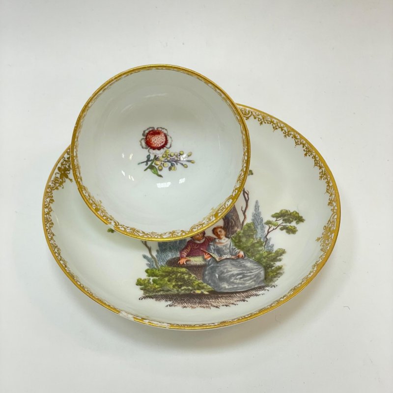 Пиала с блюдцем Meissen 1750-60 гг