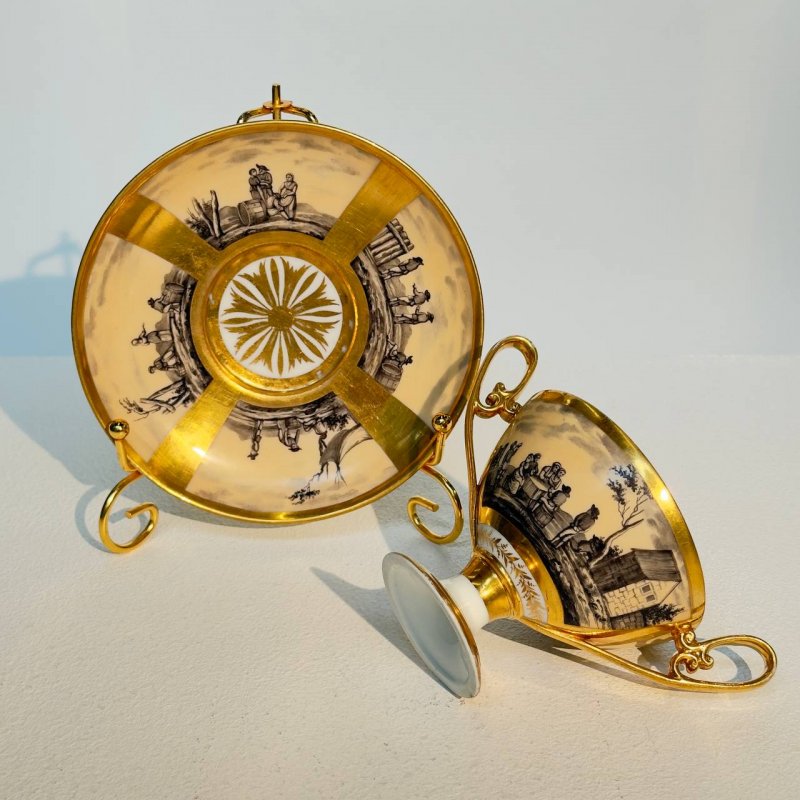 Чашка с блюдцем фабрика Nast (к)