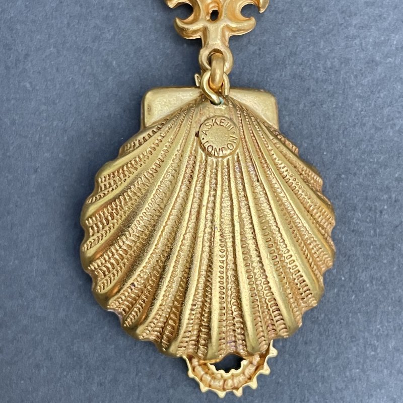  Коллекционные винтажные серьги Морские коньки и раковины с кабошонами