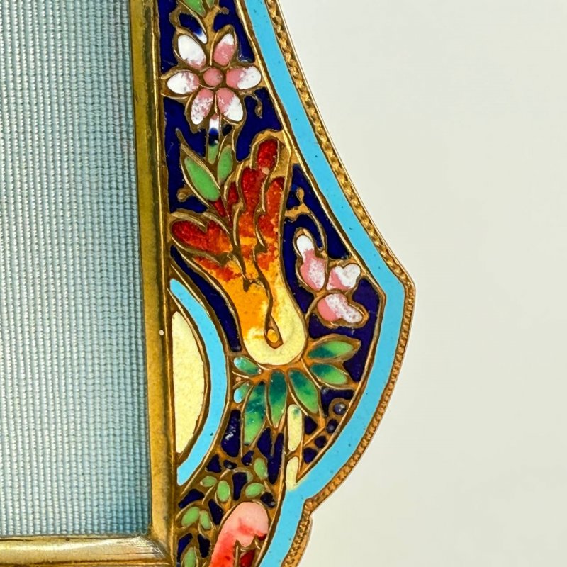 Рамка для фото в форме лиры  с эмалями Франция