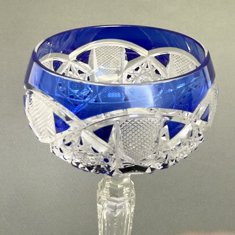 Бокал для вина Саарские мосты или Белфорт V.S.Lambert Бельгия 1900 г