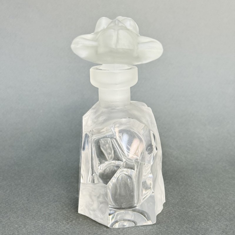 Флакон парфюмерный из стекла дизайн 1930г. Г. Хоффманн Чехия 21 в