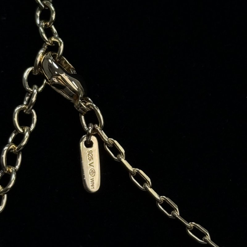 Подвеска в виде ландыша прозрачный хрусталь серебро 925 пр золочение Франция 2024-2025 г 