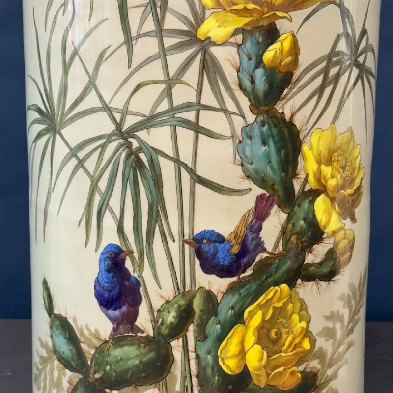 Огромная старинная ваза ИФЗ. Роспись Красовский? Период АлександраIII