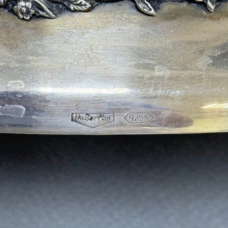 Большая фруктовница в виде ладьи. (к)