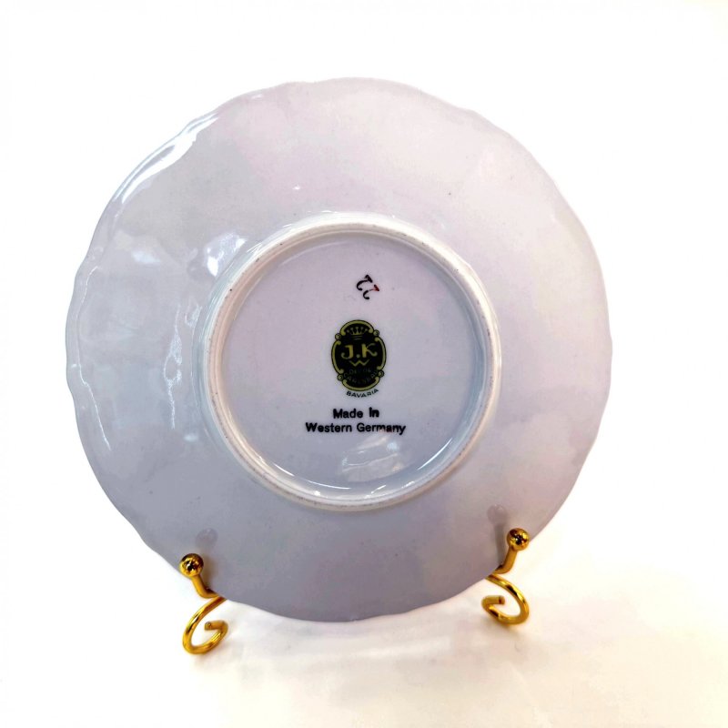 Фарфоровая чашка с блюдцем. J.K. Decor Carlsbad Bavaria. Германия. 1950-е–1970-е годы (н)