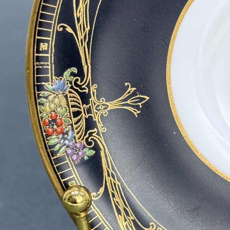 Чашка с блюдцем для кофе в стиле Артдеко Роял Вустер - Marshall Field &Co Англия-США 1920 гг.