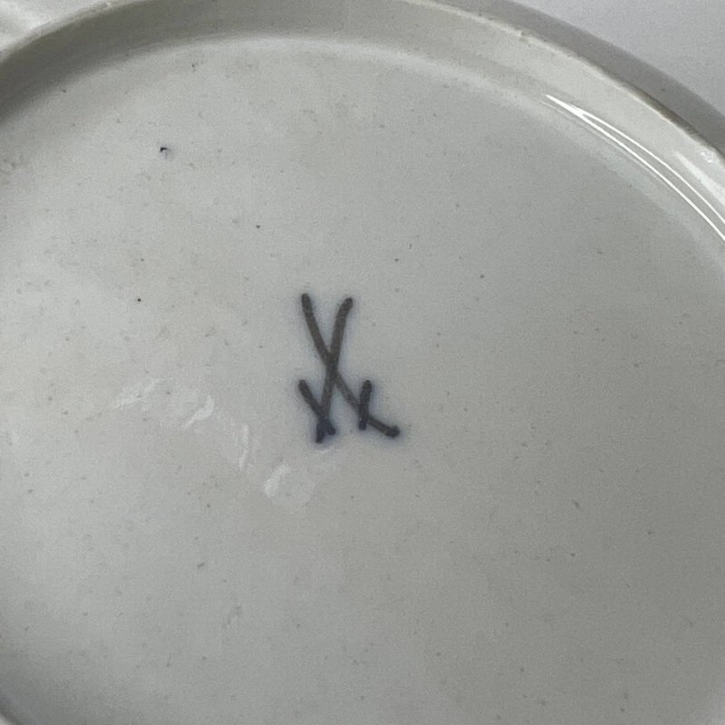 Чашка с блюдцем, Meissen, из сервиза Иоганна Эрнста Гоцковского 