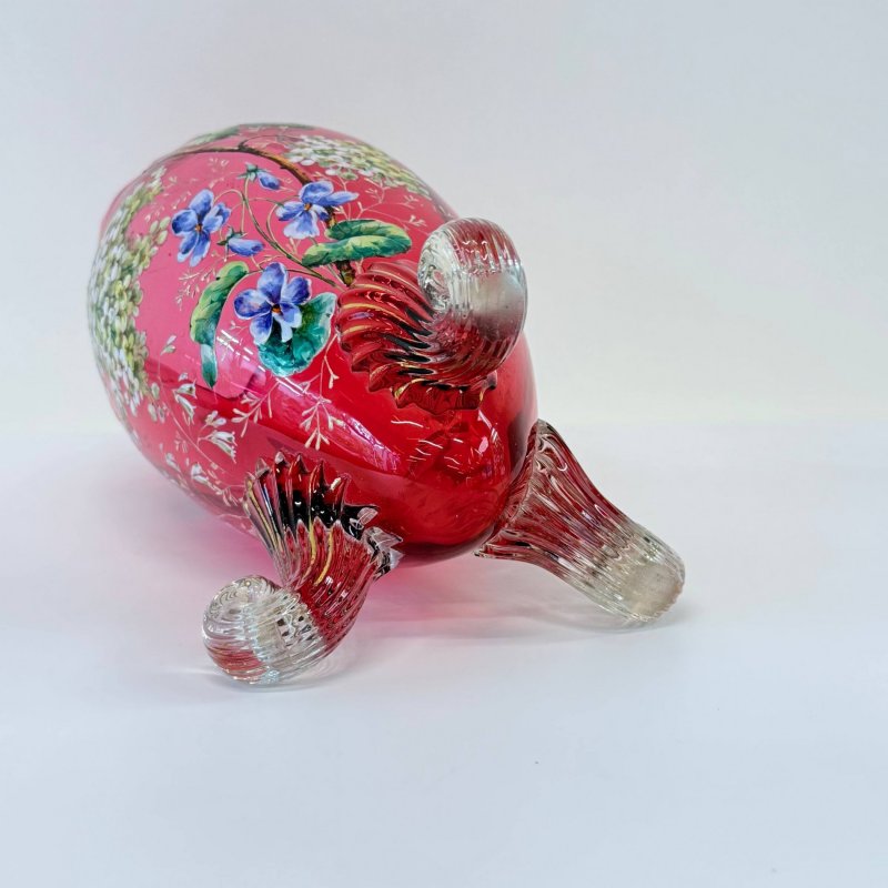 Ваза из клюквенного стекла Moser