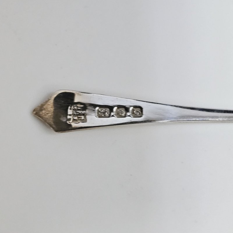 Набор из 12 серебряных ложек Дизайн формы ручки dognose