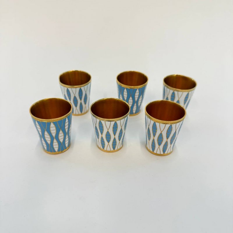 Набор из 6ти стопок в технике клуазоне