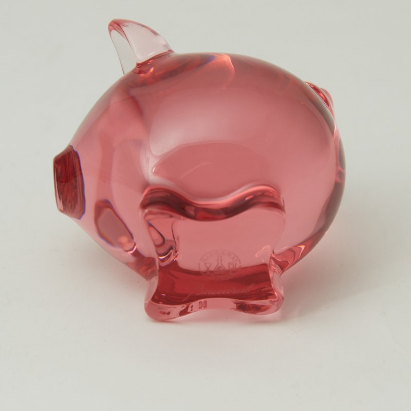 Фигурка Свинка розовая Баккара Франция Фирменная коробка