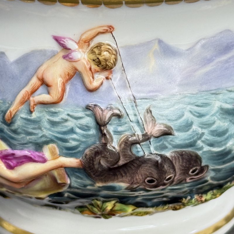 Сервиз тет-а-тет Майсен в стиле Capodimonte Германия 1865 (к)