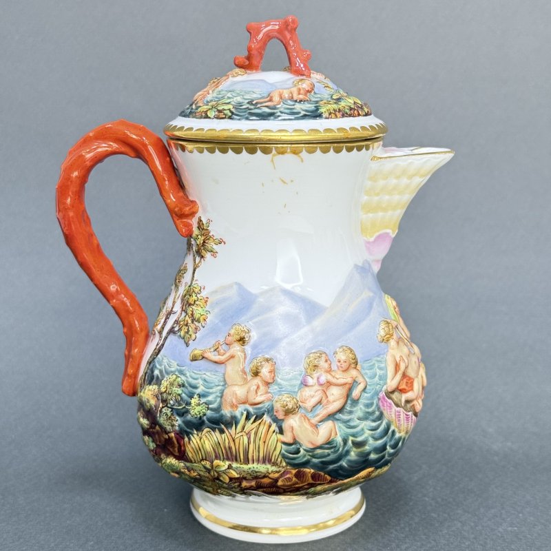 Сервиз тет-а-тет Майсен в стиле Capodimonte Германия 1865 (к)