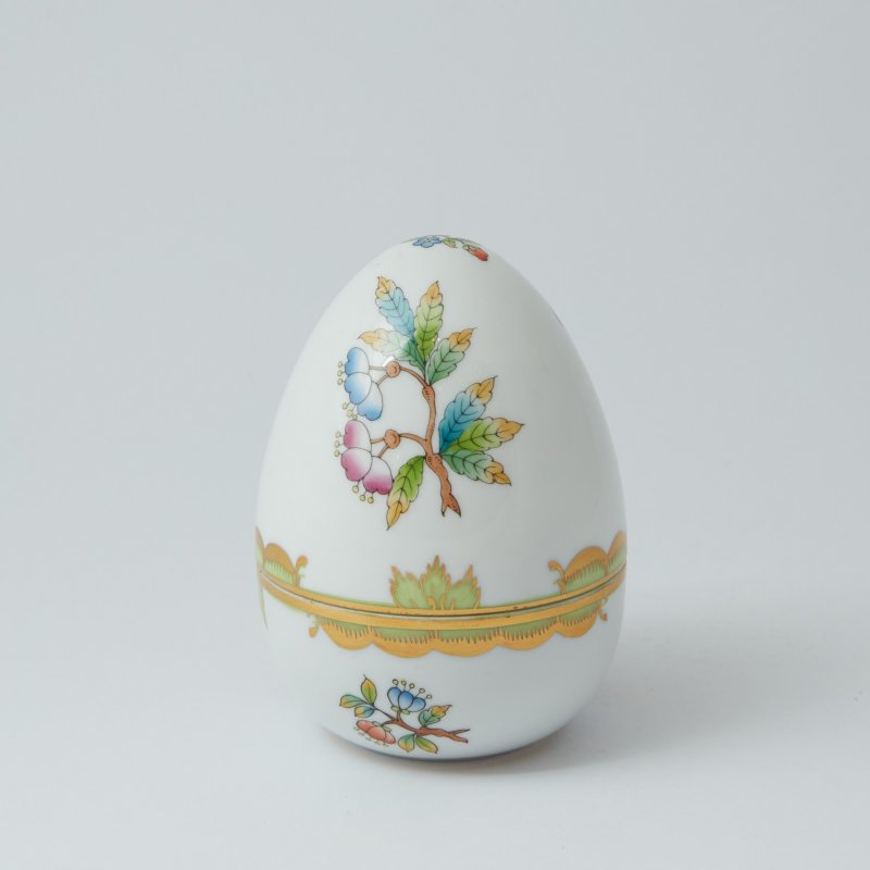 Шкатулка в форме яйца 1949г Herend