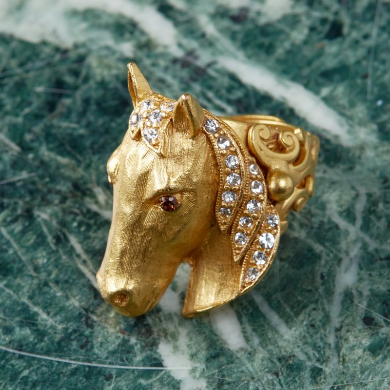 Коллекционное кольцо ручной работы Лошадь