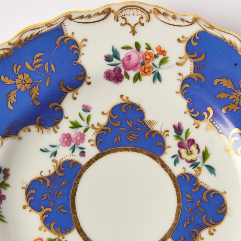 Коллекционная фарфоровая тарелка с цветами