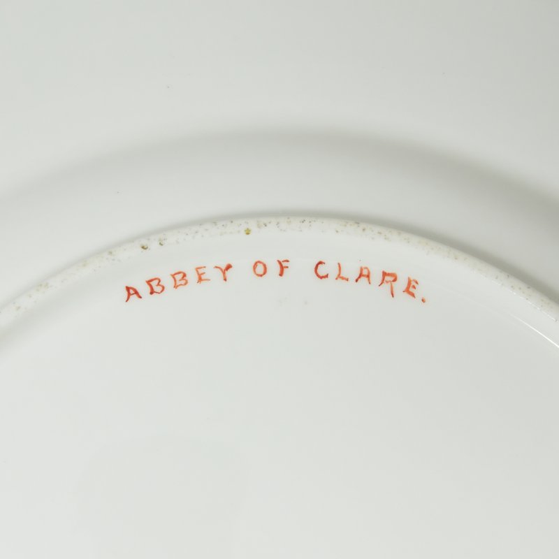 Тарелка с пейзажем Coalport 1875-1881 ABBEY OF CLARE