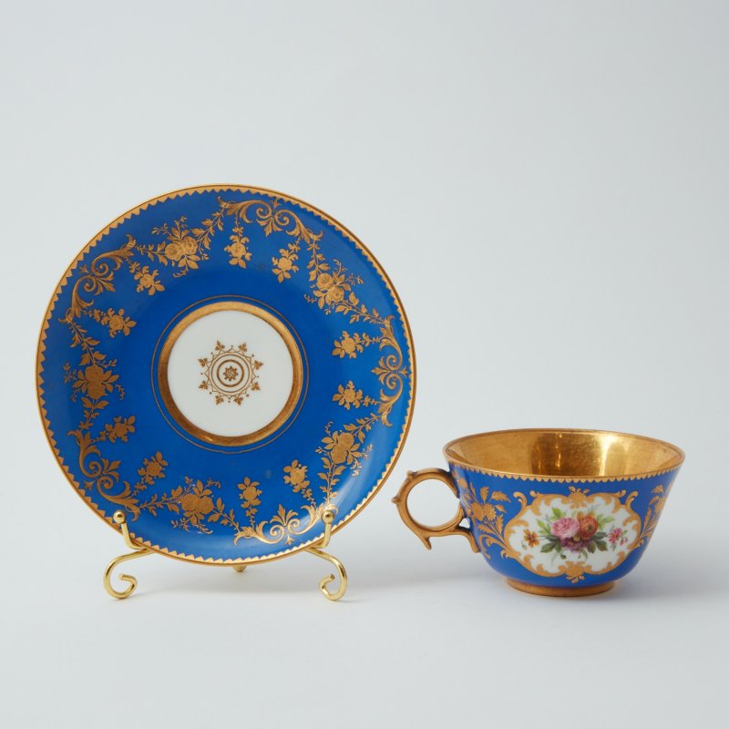 Чашка с блюдцем ИФЗ Александр II 