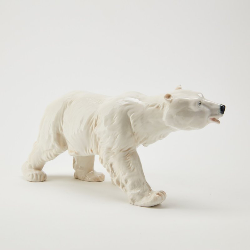 Винтажная статуэтка Белый медведь