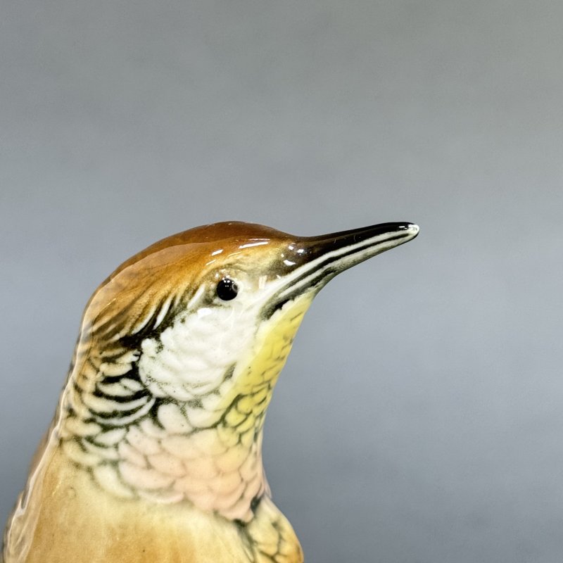 Коллекционная очень редкая фигурка Соловей на ветке Карл Энс 1950 - 1960 годы (д)