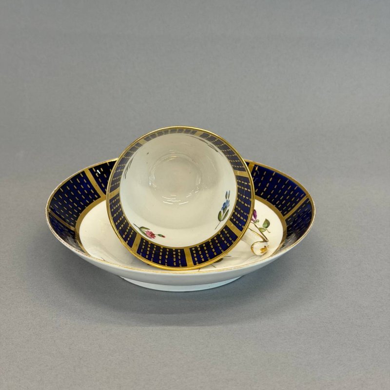 Антикварная кофейная пара Spode 1820е г