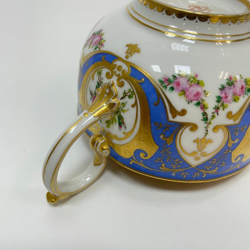 Чашка с блюдцем Sevres 1860г