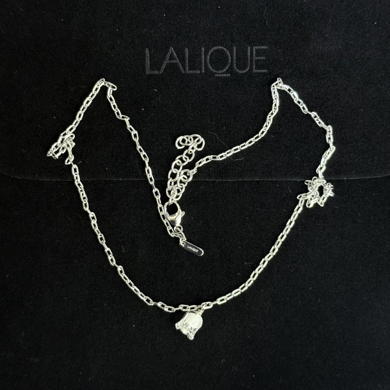 Подвеска в виде ландыша прозрачный хрусталь серебро 925 пр Франция 2024-2025 г 