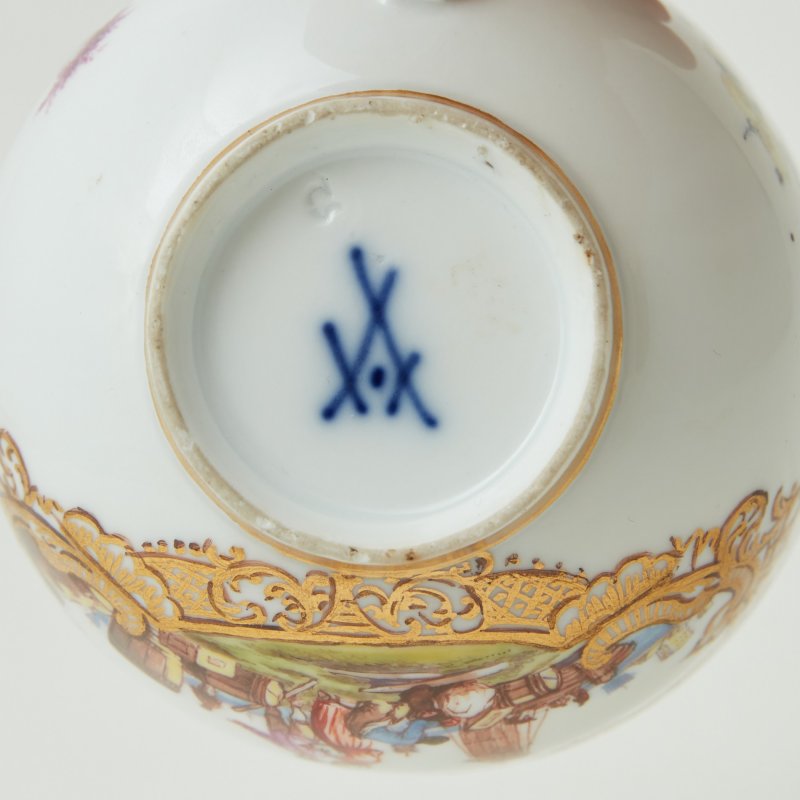 Чашка Сцена в порту Майссен 1763-1774 гг