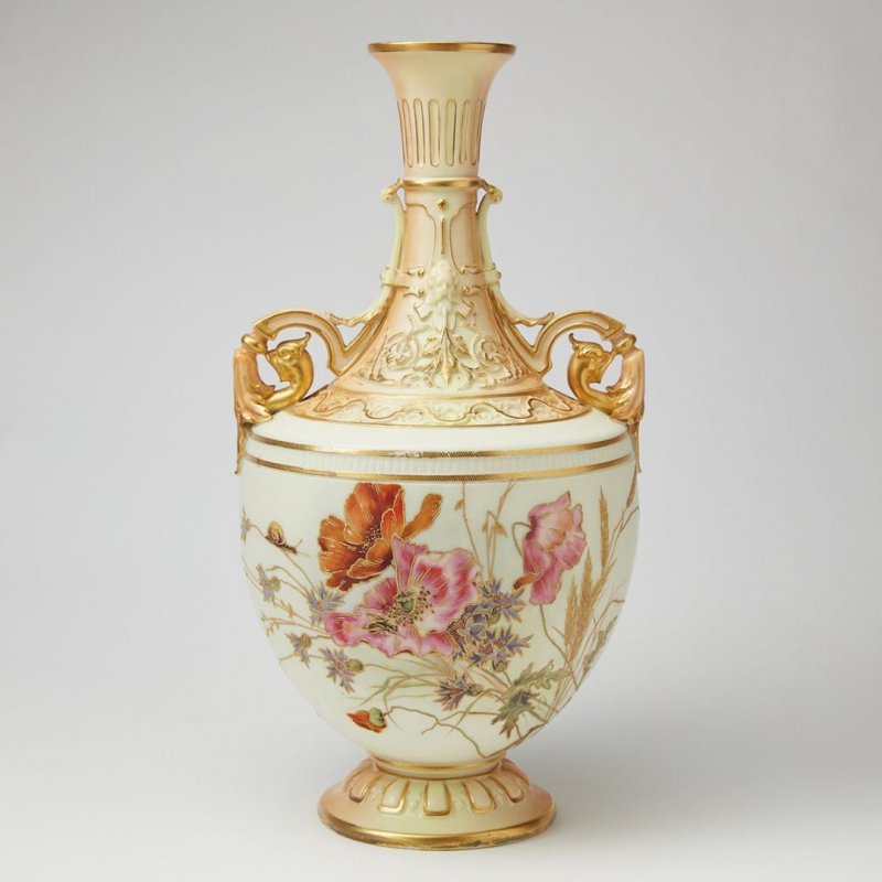 Фарфоровая ваза мануфактуры Royal Worcester