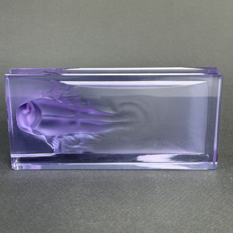 Мелочница из аметистового стекла коллекция Ингрид  дизайн 1930г. Г. Хоффманн Чехия 21 в