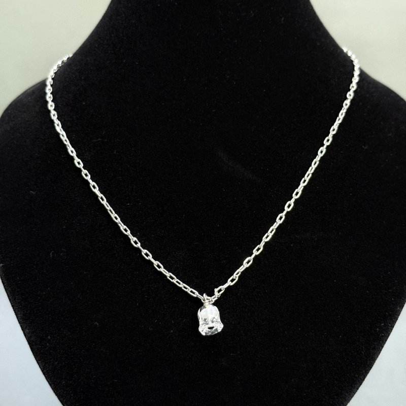 Подвеска в виде ландыша прозрачный хрусталь серебро 925 пр Франция 2024-2025 г 