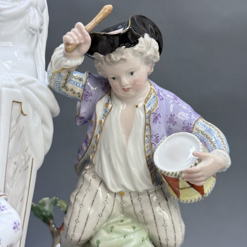 Скульптурная группа Качели Мишеля Виктора Асье Meissen Германия 1860-1870 гг