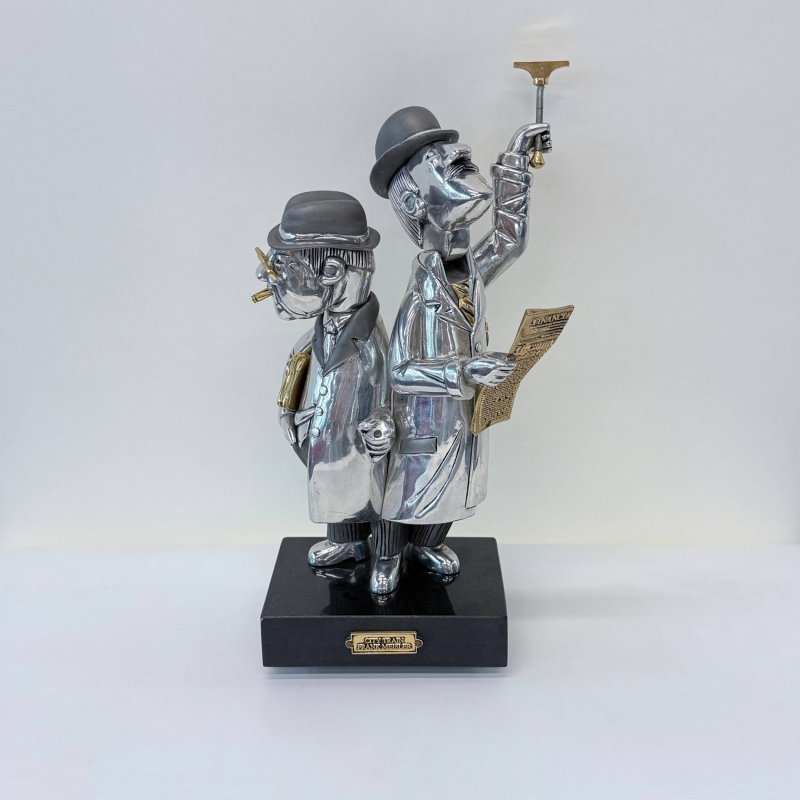 Металлическая скульптура «Метро» - Франк Майслер. (к)