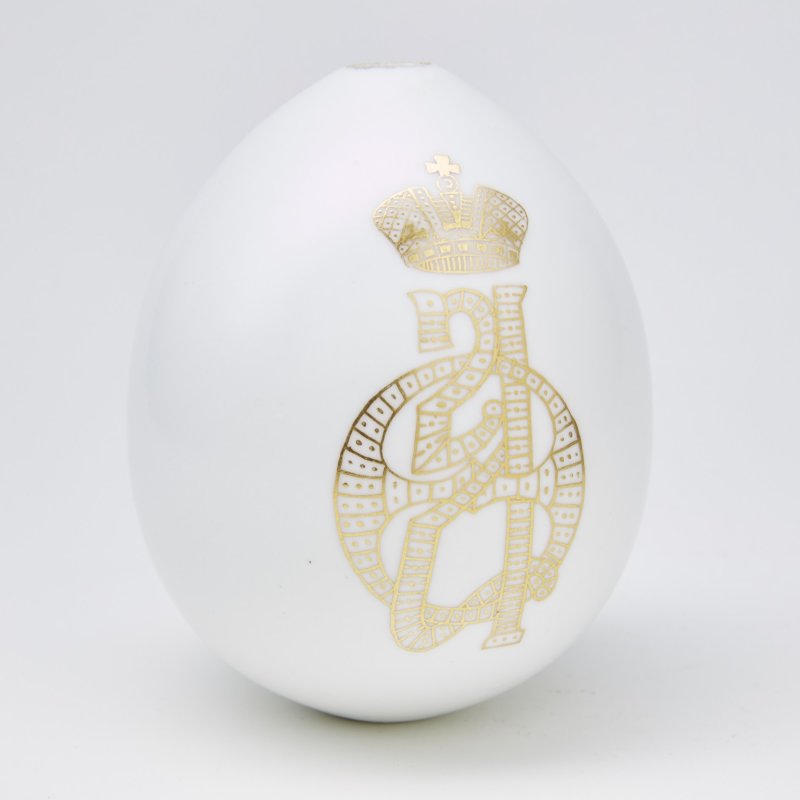 Пасхальное яйцо с монограммой императрицы Александры Федоровны