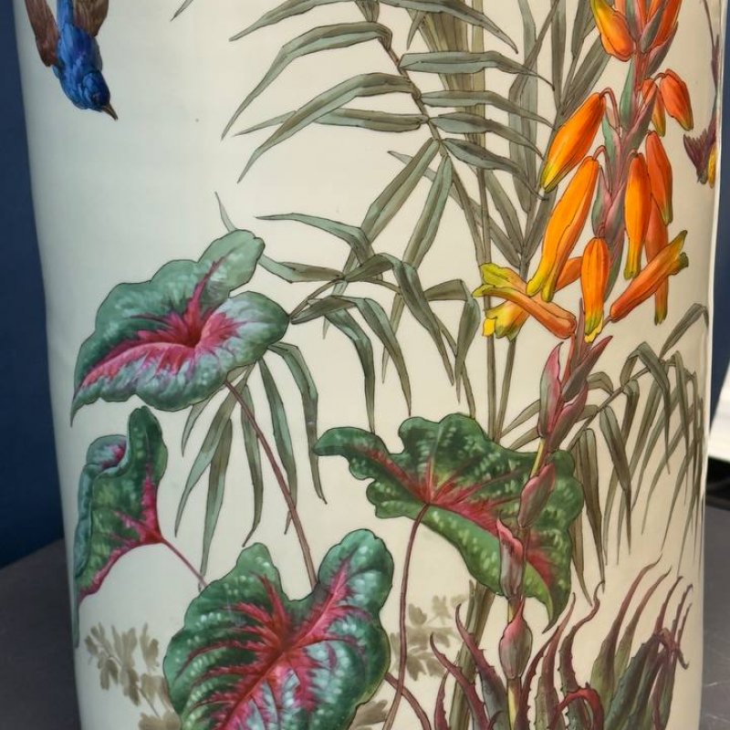 Огромная старинная ваза ИФЗ. Роспись Красовский? Период АлександраIII