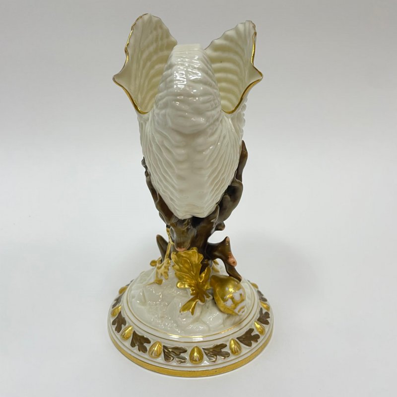 Старинная ваза в форме раковины Nautilus Royal Worcester 1918 г