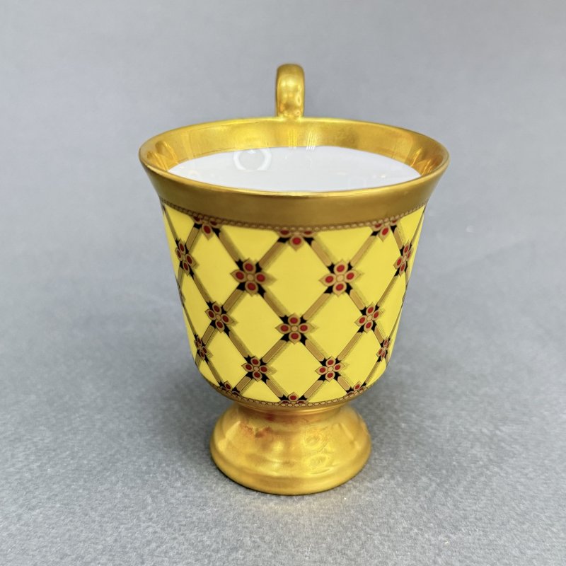 Коллекционная кофейная пара фабрики Хехст для Фаберже (д)