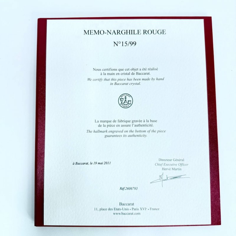 Хрустальный аксессуар Baccarat 20 век лимитированная серия, №15\99