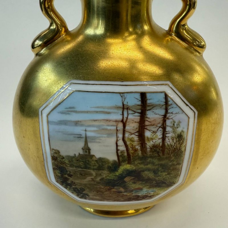 Ваза- фляжка moon flask vase Coalport