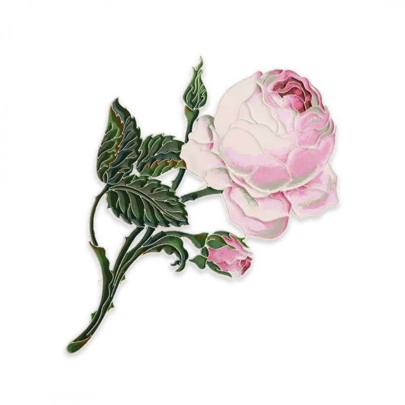 «ГЕРБАРИЙ ТАТЬЯНЫ ПОЛЯКОВОЙ» Брошь Роза Зимнего Дворца 925