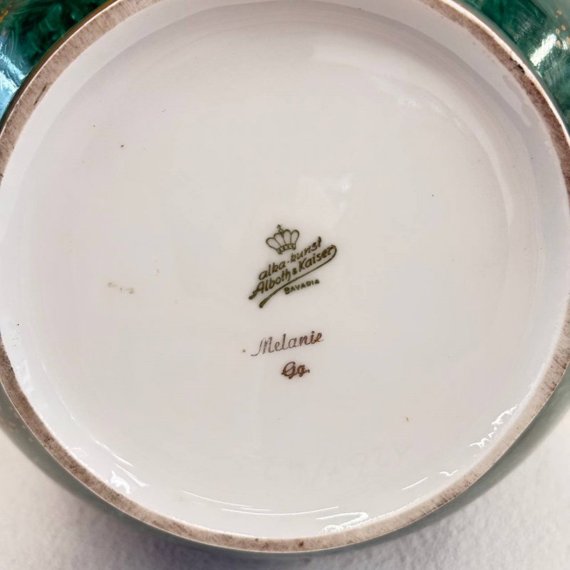 Большая фарфоровая ваза мануфактура Alboth & Kaiser (д)