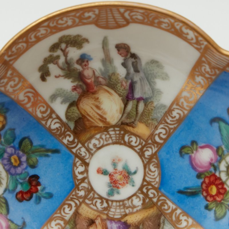 Чашка с блюдцем роспись позолота Dresden