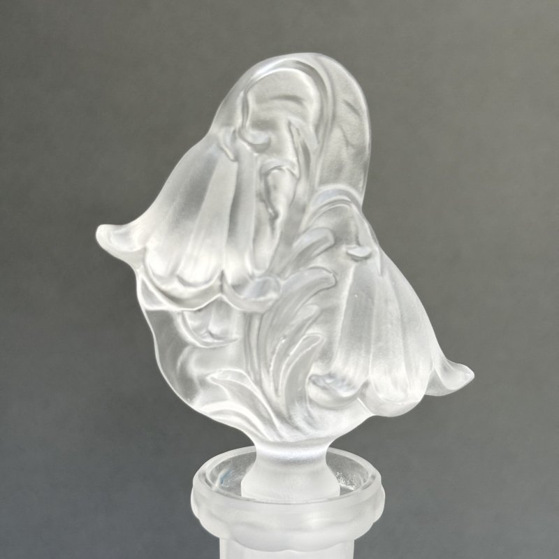 Коллекционный парфюмерный флакон в стиле Артдеко дизайн-колокольчики 1930г. Г. Хоффманн Чехия 21 в