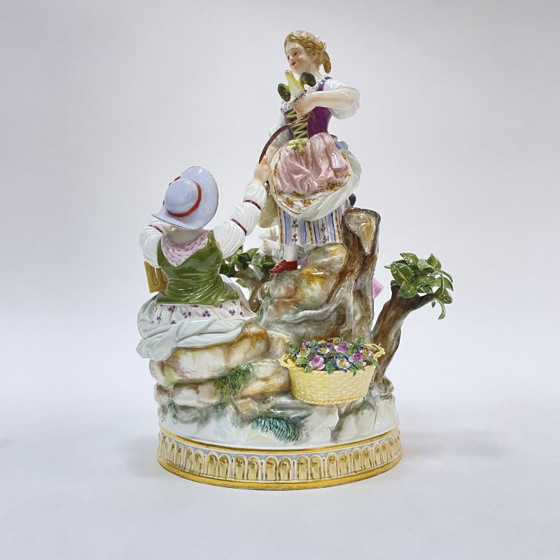  Фигура Группа садоводов Meissen 1880-1890