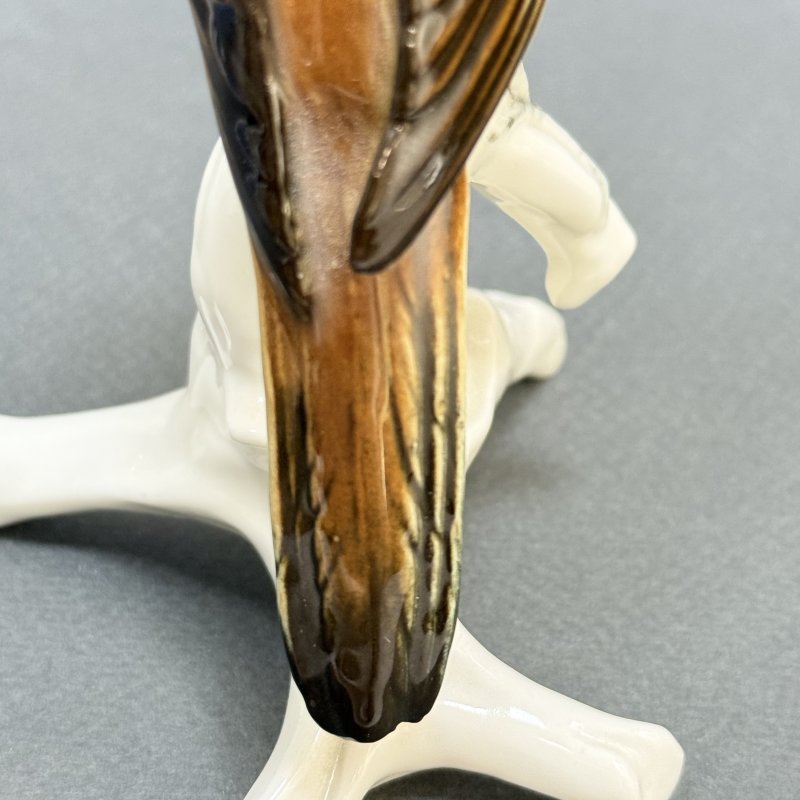 Коллекционная очень редкая фигурка Соловей на ветке Карл Энс 1950 - 1960 годы (д)