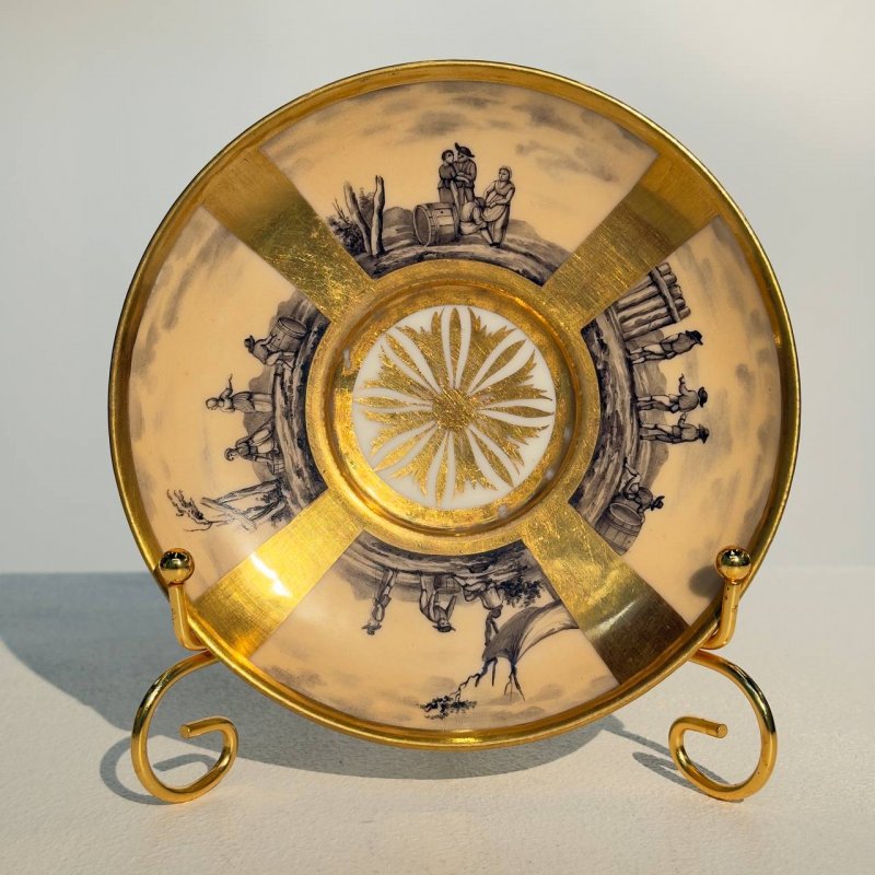 Чашка с блюдцем фабрика Nast (к)