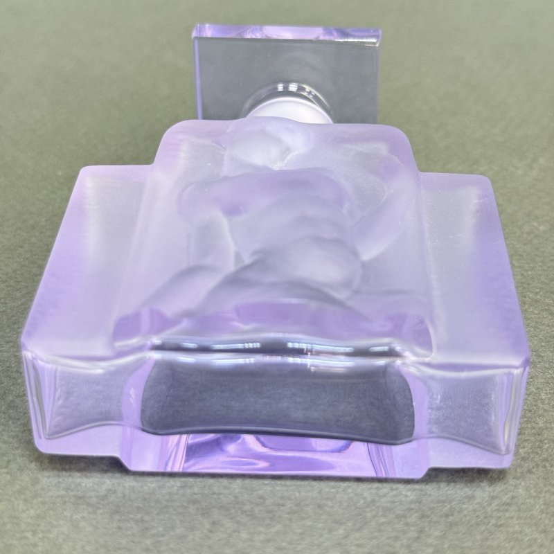 Коллекционный парфюмерный флакон в стиле Артдеко из аметистового стекла дизайн Г.Хоффманн 1930е г Чехия 21 в