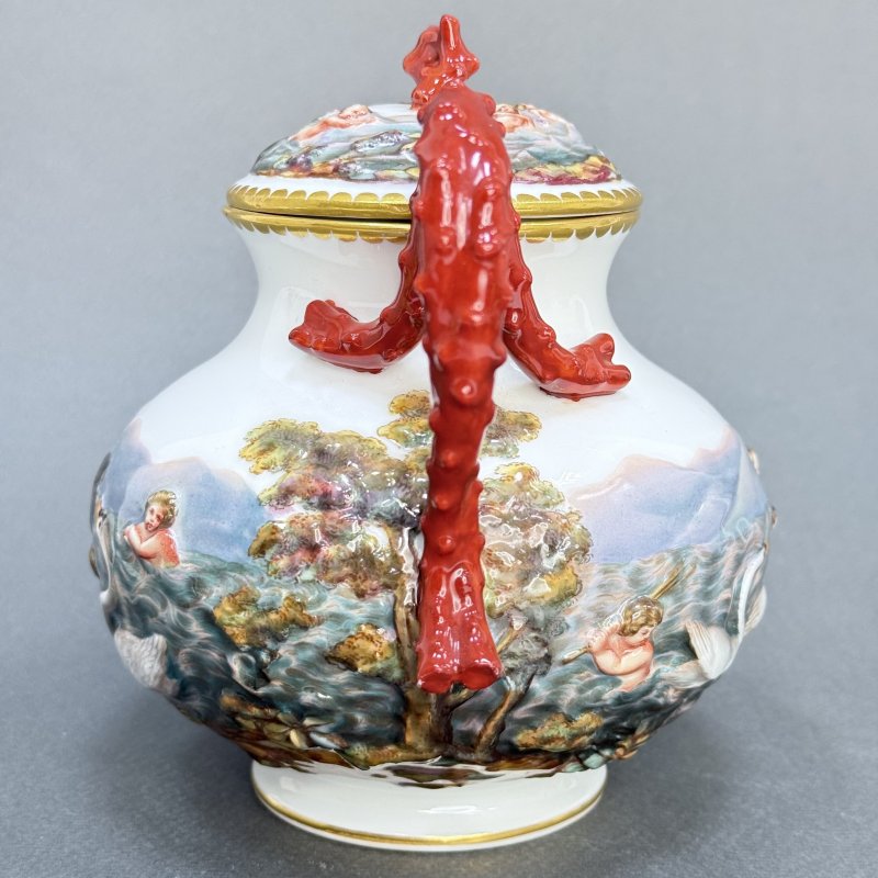 Сервиз тет-а-тет Майсен в стиле Capodimonte Германия 1865 (к)