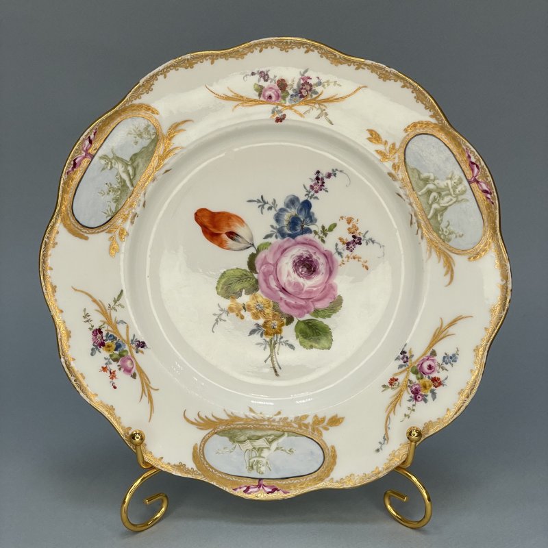 Редкая коллекционная тарелка Meissen 1763-1774 Германия